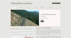 Desktop Screenshot of hundredwunders.com